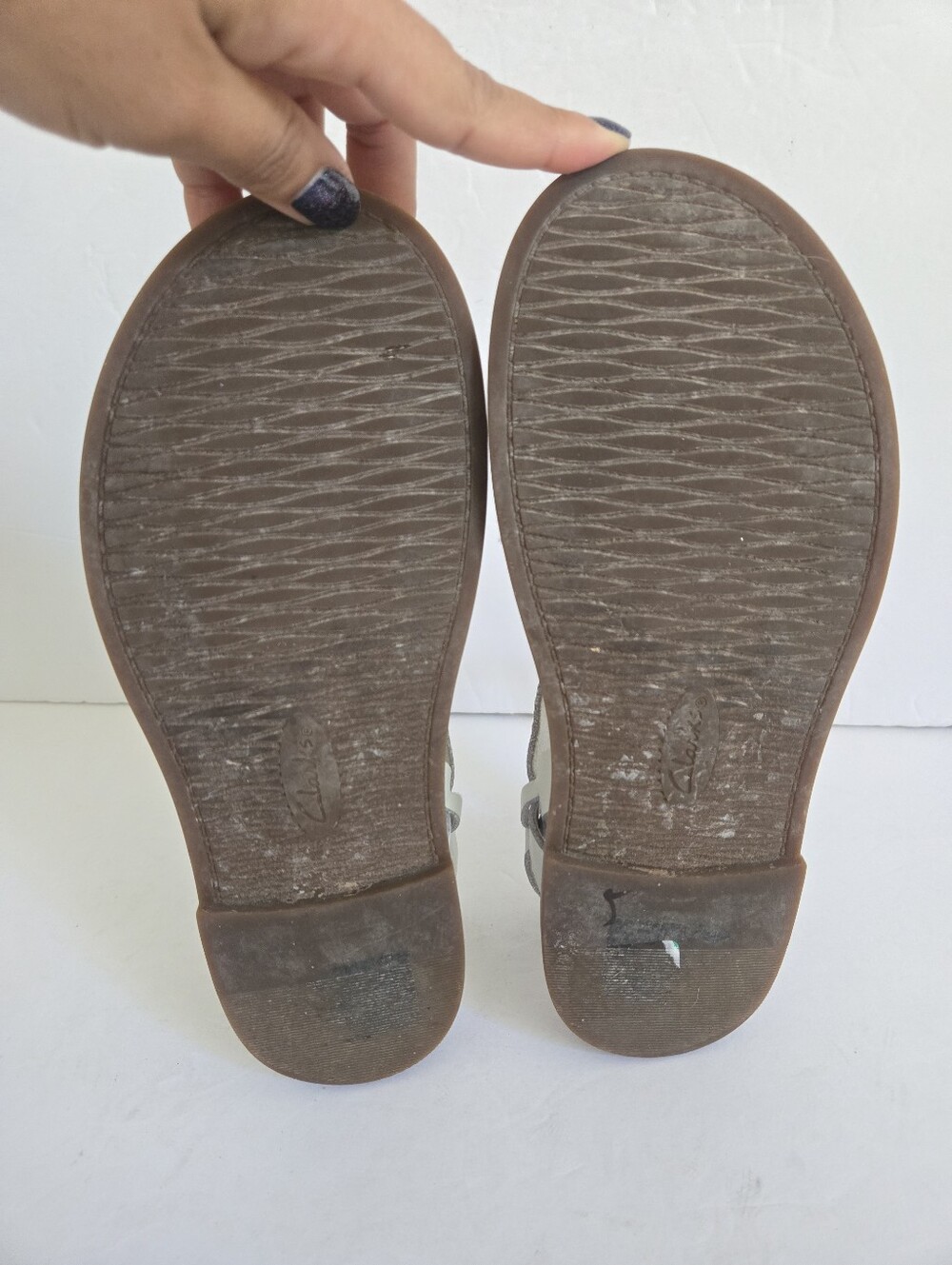 Clarks Corsio Strap Flat Sandals Taupe Size 6.5 - Picture 11 of 12